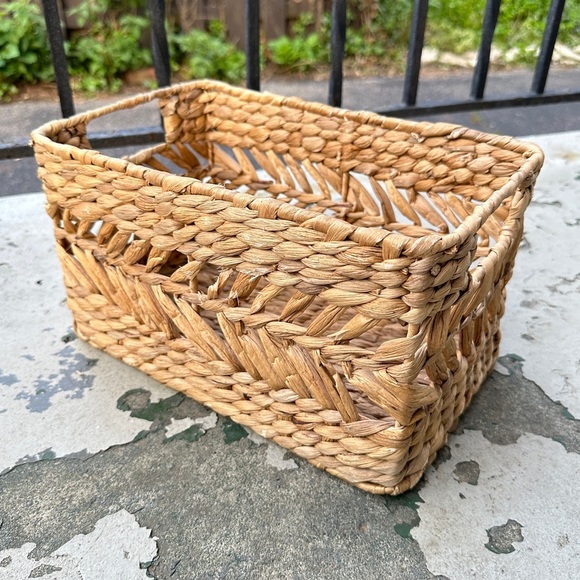 Woven Rectangular Storage Basket - Picture 7 of 16